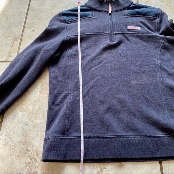 Vineyard Vines Womens Navy Blue Quarter Zip Pullover Sweater Size Small - Picture 4 of 8